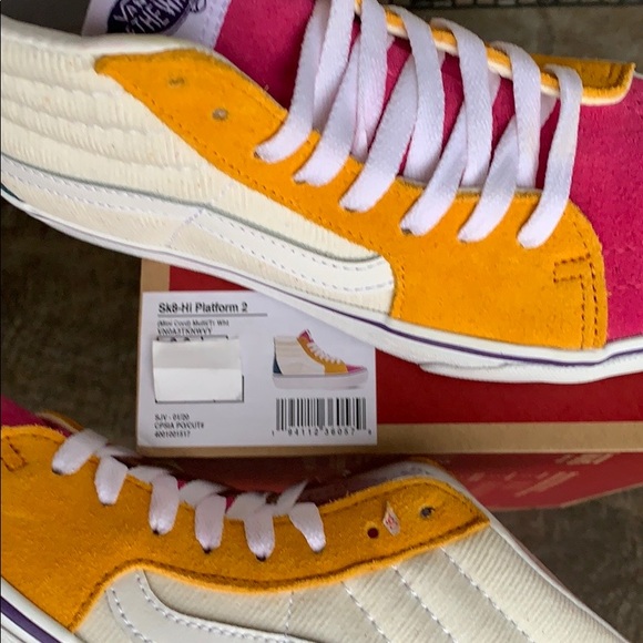 VANS SK8-Hi PLATFORM 2 MINI CORD Multi/Tr Wht WMNS - Picture 6 of 16